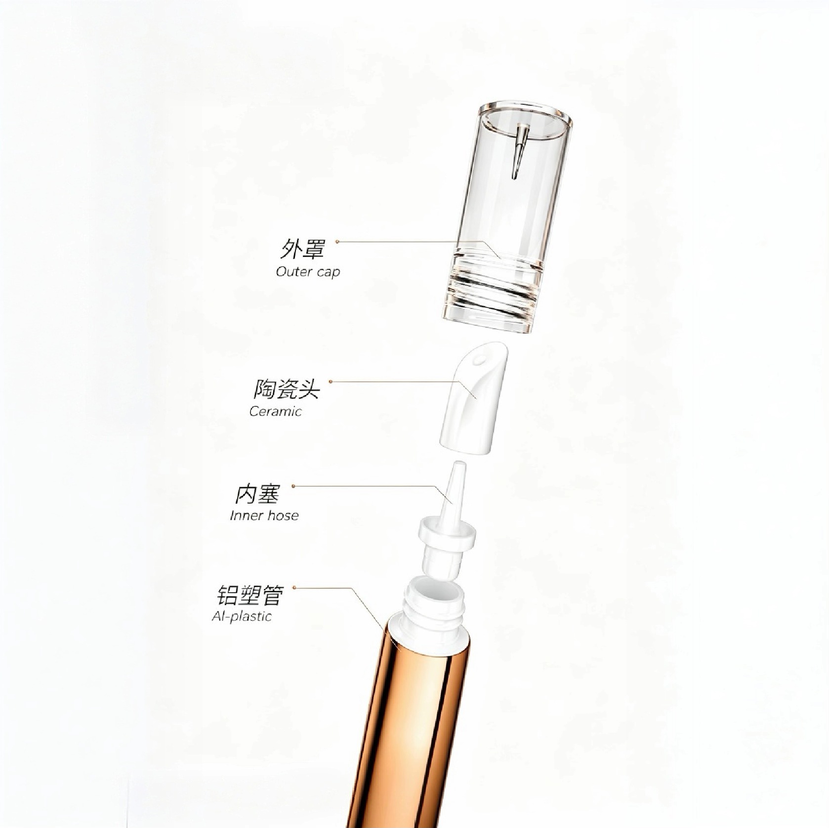 Al-Plastic Ceramic Eye Cream Applicator D16mm / 10ml