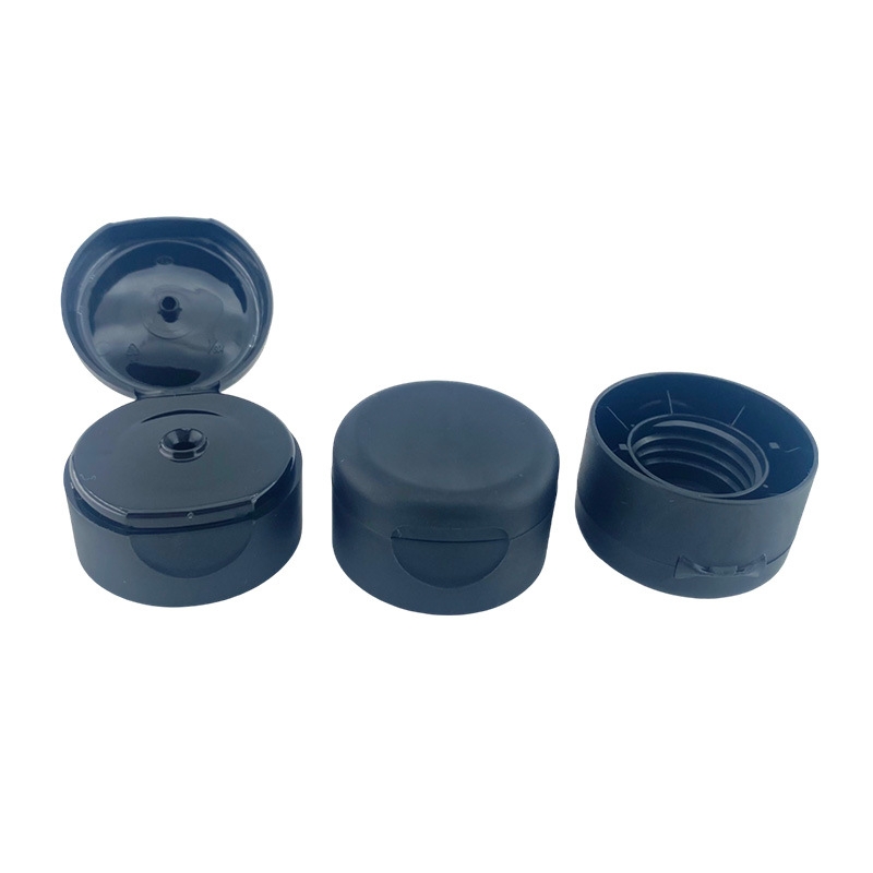 24-410 Frosted Double-Layer Flip Top Cap