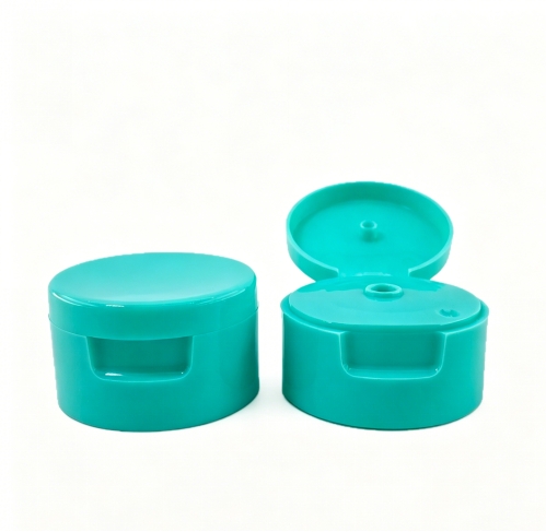 24-410 Glossy Recessed-Top Double-Layer Flip Cap