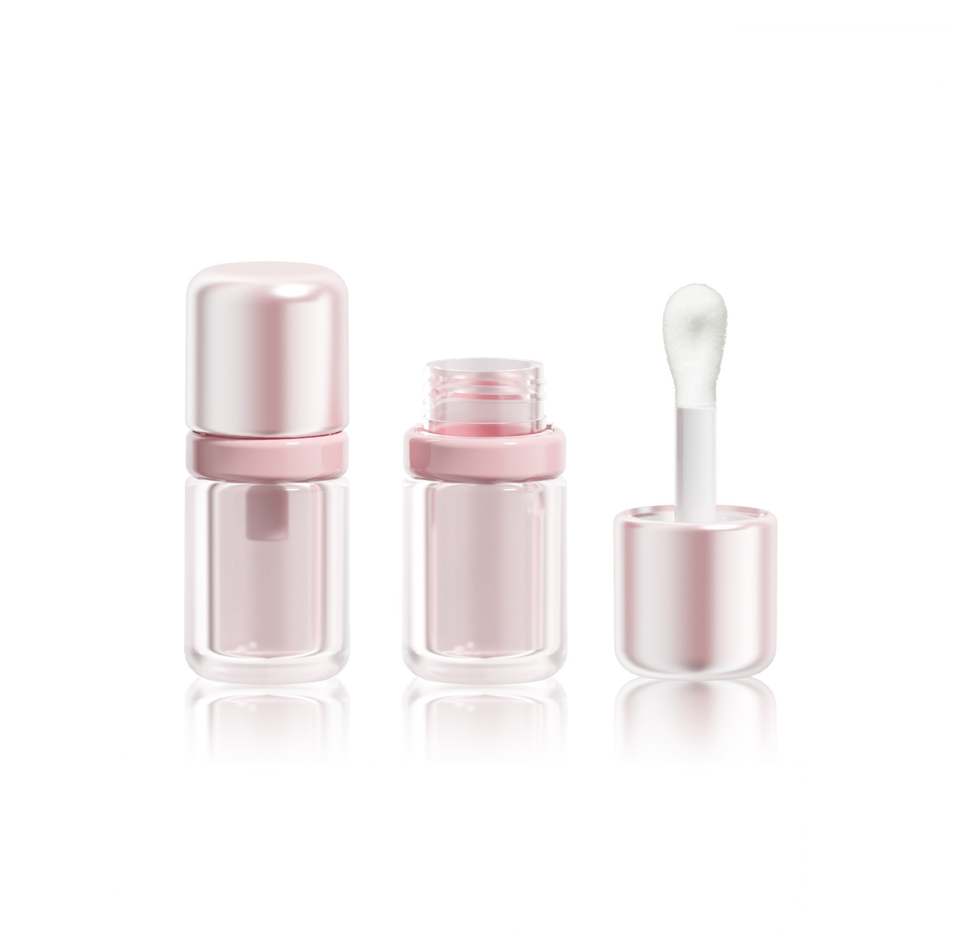 Lip Gloss Tube with Large Applicator & Center Ring