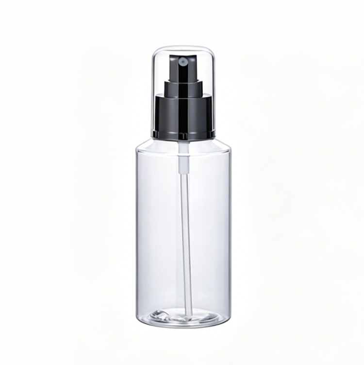 150ml Clear PET Slanted Shoulder Bottle with Pump