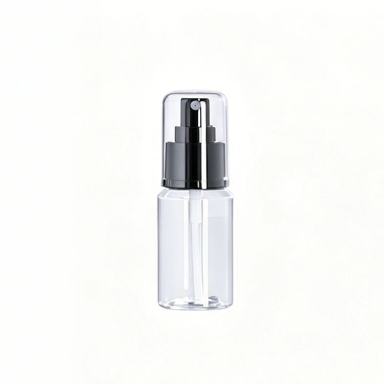 50ml Clear PET Slanted Shoulder Bottle with Pump