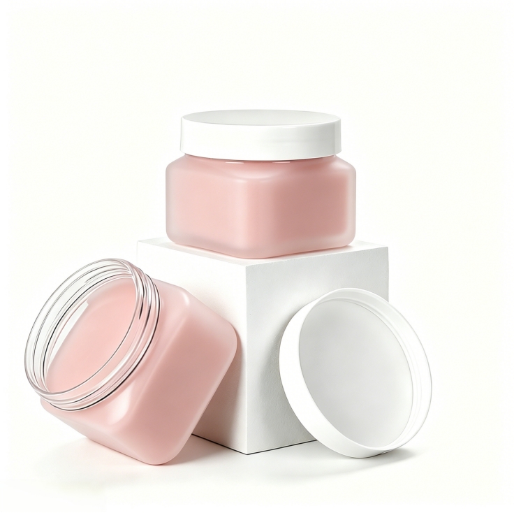 150ml PET Square Cream Jar (68-thread)
